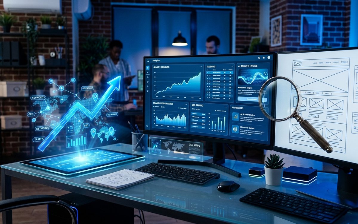 Agence SEO et GEO en 2026 : tableau de bord de référencement et résultats IA