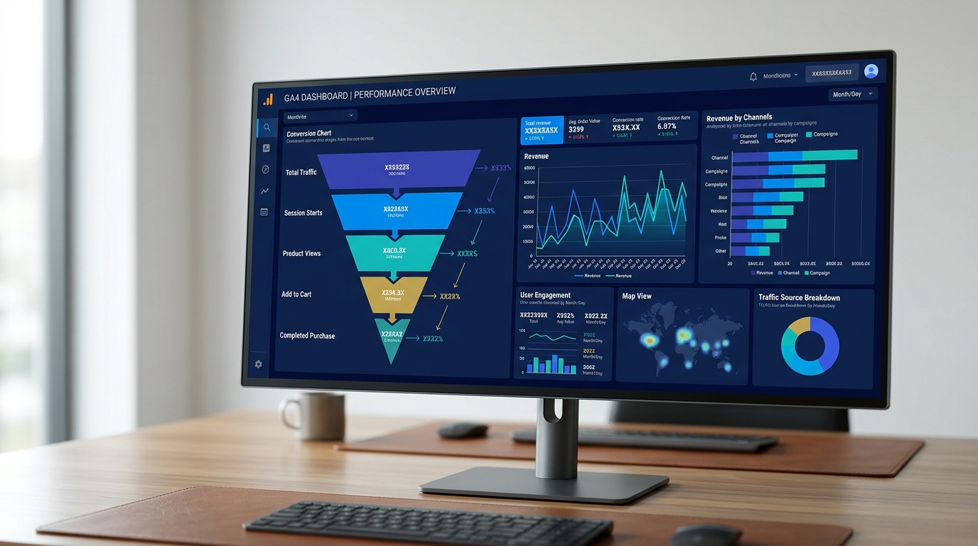 Mesurer le ROI de son site web avec GA4 : guide 2026