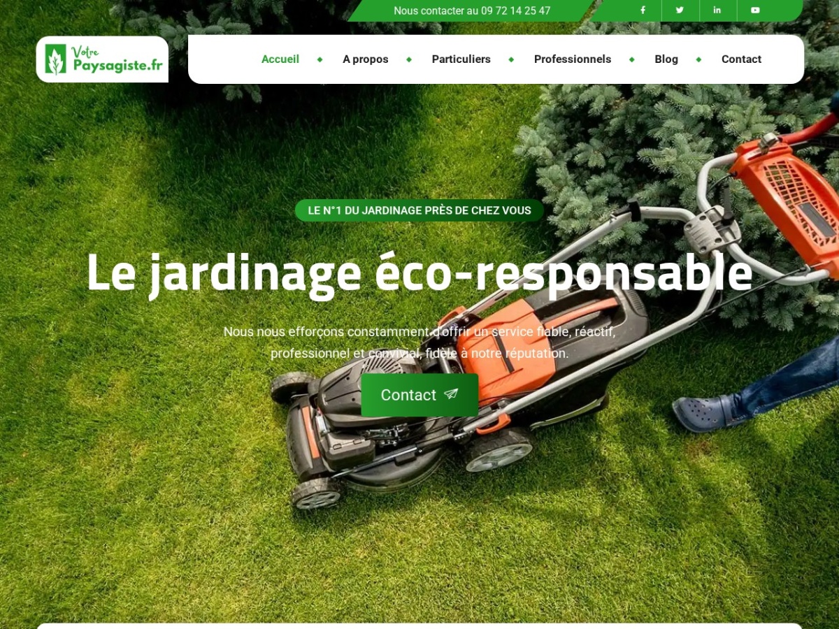 Votre Paysagiste - Site vitrine paysagiste et aménagement jardin